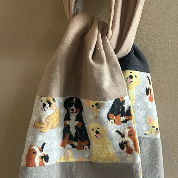 Golden Bernese Dog print flannel scarf winter for her - Picture 1 of 9